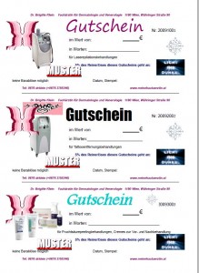 Gutscheine für Laserepilation und Tattooentfernung