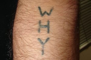 Tattooentfernung einer Tätowierung am Unterarm vor der Behandlung